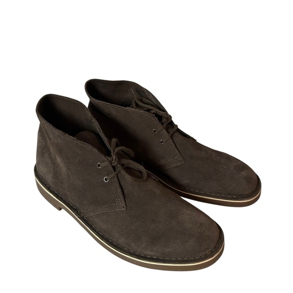 clarks mens bushacre 2 chukka boots Brown Suede Size 10 M - Picture 6 of 9